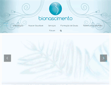 Tablet Screenshot of bionascimento.com